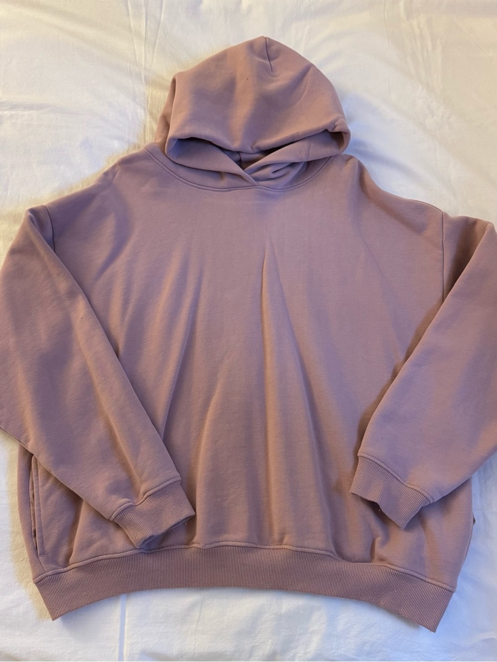 Lazy Sunday oversized hoodie in mauve, size XL